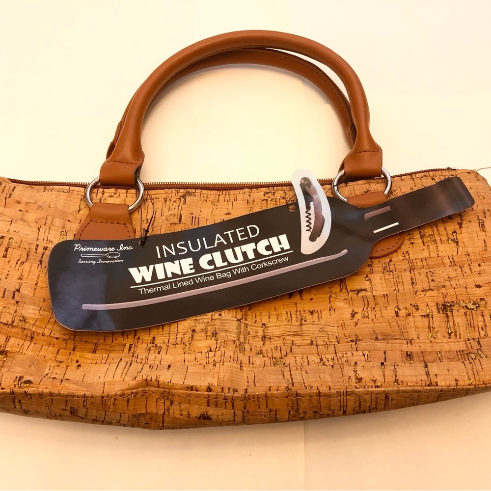 Insulated Wine Clutch with corkscrew